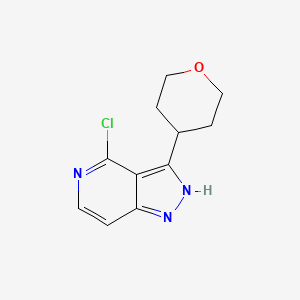 4-Chloro-3-(tetrahydro-2H-pyran-4-yl)-1H-pyrazolo[4,3-c]pyridine - 