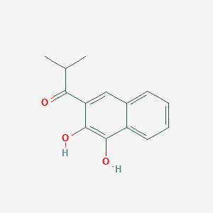 1-Propanone, 1-(3,4-dihydroxy-2-naphthalenyl)-2-methyl- - 61983-12-8