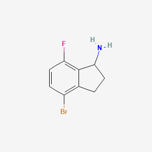 4-Bromo-7-fluoro-2,3-dihydro-1H-inden-1-amine - 