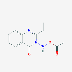 3-(Acetoxyamino)-2-ethylquinazolin-4(3H)-one - 114914-23-7