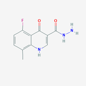 5-Fluoro-4-hydroxy-8-methylquinoline-3-carbohydrazide - 