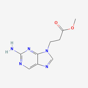 Methyl 3-(2-amino-9H-purin-9-yl)propanoate - 