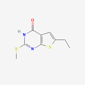 6-Ethyl-2-(methylthio)thieno[2,3-d]pyrimidin-4(1H)-one - 