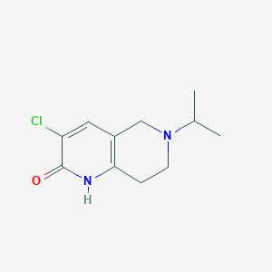 3-Chloro-6-isopropyl-5,6,7,8-tetrahydro-1,6-naphthyridin-2(1H)-one - 
