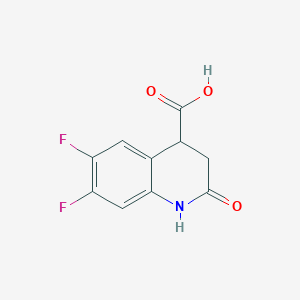 6,7-Difluoro-2-oxo-1,2,3,4-tetrahydroquinoline-4-carboxylic acid - 