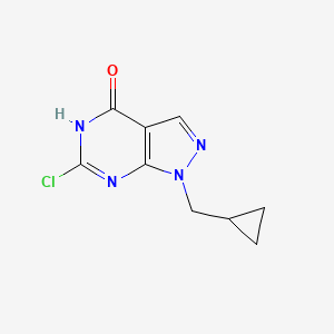 6-Chloro-1-(cyclopropylmethyl)-1H-pyrazolo[3,4-d]pyrimidin-4(5H)-one - 