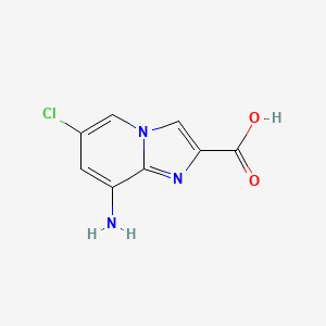 8-Amino-6-chloroimidazo[1,2-a]pyridine-2-carboxylic acid - 