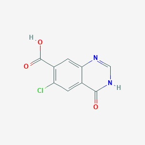 6-Chloro-4-oxo-1,4-dihydroquinazoline-7-carboxylic acid - 758710-85-9