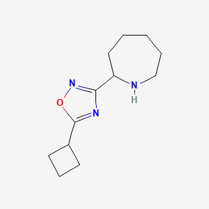 3-(Azepan-2-yl)-5-cyclobutyl-1,2,4-oxadiazole - 
