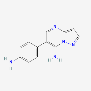 6-(4-Aminophenyl)pyrazolo[1,5-A]pyrimidin-7-amine - 1039364-91-4