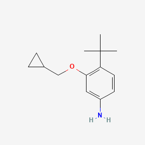 4-(tert-Butyl)-3-(cyclopropylmethoxy)aniline - 