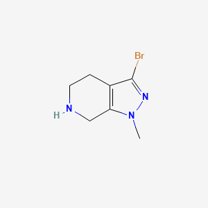 3-Bromo-1-methyl-4,5,6,7-tetrahydro-1H-pyrazolo[3,4-c]pyridine - 
