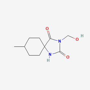 3-(Hydroxymethyl)-8-methyl-1,3-diazaspiro[4.5]decane-2,4-dione - 882-65-5