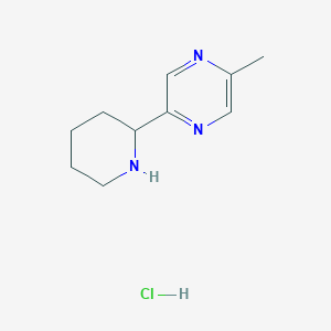 2-Methyl-5-(piperidin-2-yl)pyrazine hydrochloride - 