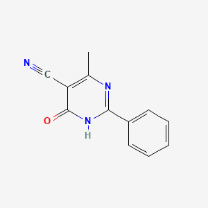 4-Hydroxy-6-methyl-2-phenylpyrimidine-5-carbonitrile - 82114-04-3