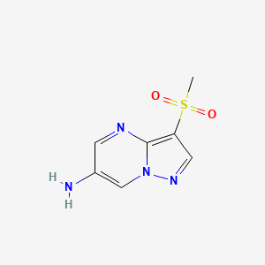 3-(Methylsulfonyl)pyrazolo[1,5-a]pyrimidin-6-amine - 