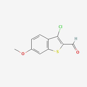 3-Chloro-6-methoxybenzo[b]thiophene-2-carbaldehyde - 
