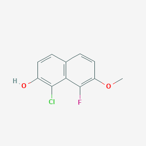 1-Chloro-8-fluoro-7-methoxynaphthalen-2-OL - 