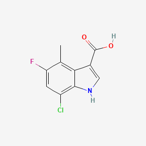 7-chloro-5-fluoro-4-methyl-1H-indole-3-carboxylic acid - 