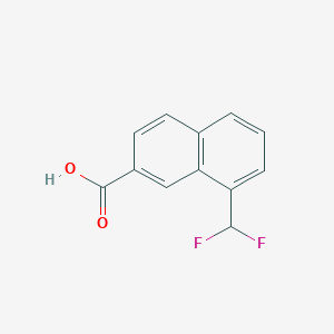 1-(Difluoromethyl)naphthalene-7-carboxylic acid - 