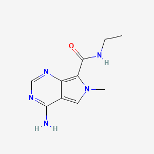 4-Amino-N-ethyl-6-methyl-6H-pyrrolo[3,4-d]pyrimidine-7-carboxamide - 