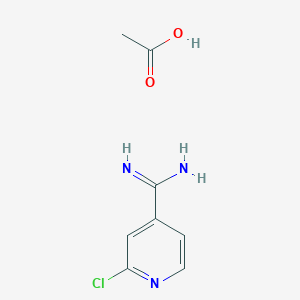 2-Chloroisonicotinimidamide acetate - 1253792-37-8