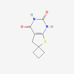 5'H-Spiro[cyclobutane-1,6'-thieno[2,3-D]pyrimidine]-2',4'-diol - 