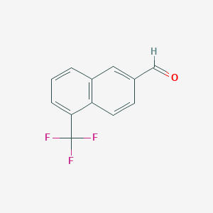 1-(Trifluoromethyl)naphthalene-6-carboxaldehyde - 