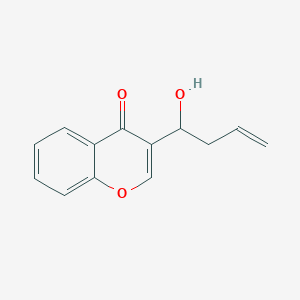 3-(1-Hydroxybut-3-en-1-yl)-4H-chromen-4-one - 482378-54-1