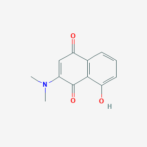 2-(Dimethylamino)-8-hydroxynaphthalene-1,4-dione - 41067-05-4