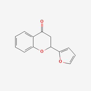 4H-1-Benzopyran-4-one, 2-(2-furanyl)-2,3-dihydro- - 3327-26-2