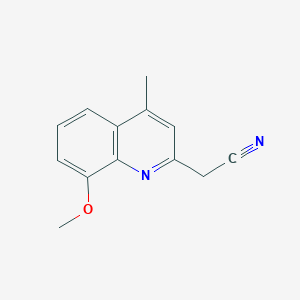 2-(8-Methoxy-4-methylquinolin-2-yl)acetonitrile - 