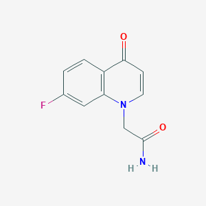 2-(7-Fluoro-4-oxoquinolin-1(4H)-yl)acetamide - 