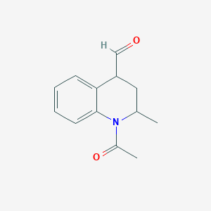1-Acetyl-2-methyl-1,2,3,4-tetrahydroquinoline-4-carbaldehyde - 