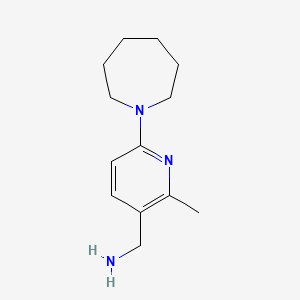 (6-(Azepan-1-yl)-2-methylpyridin-3-yl)methanamine - 