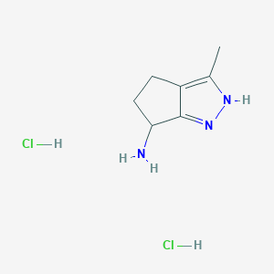3-Methyl-1,4,5,6-tetrahydrocyclopenta[c]pyrazol-6-amine dihydrochloride - 
