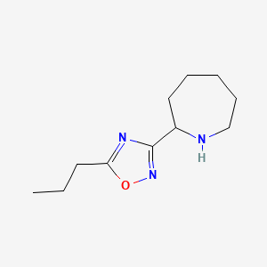 3-(Azepan-2-yl)-5-propyl-1,2,4-oxadiazole - 