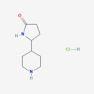 5-(Piperidin-4-yl)pyrrolidin-2-one hydrochloride - 1184916-48-0