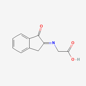 (E)-N-(1-Oxo-1,3-dihydro-2H-inden-2-ylidene)glycine - 873876-86-9