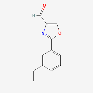2-(3-Ethyl-phenyl)-oxazole-4-carbaldehyde - 885273-23-4