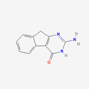 2-Amino-3H-indeno[2,1-D]pyrimidin-4(9H)-one - 