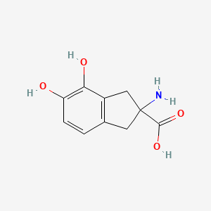 2-Amino-4,5-dihydroxy-2,3-dihydro-1H-indene-2-carboxylic acid - 721386-72-7