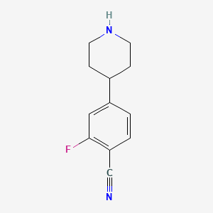 2-Fluoro-4-(piperidin-4-YL)benzonitrile - 1035264-55-1