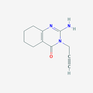 2-Amino-3-(prop-2-yn-1-yl)-5,6,7,8-tetrahydroquinazolin-4(3H)-one - 