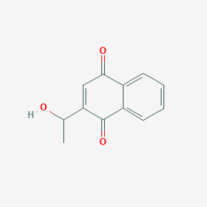 2-(1-Hydroxyethyl)naphthalene-1,4-dione - 55720-84-8