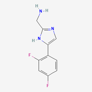 (5-(2,4-difluorophenyl)-1H-imidazol-2-yl)methanamine - 
