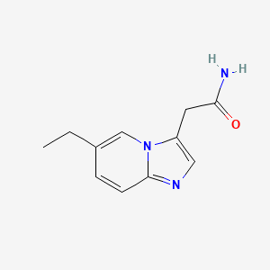 2-(6-Ethylimidazo[1,2-a]pyridin-3-yl)acetamide - 