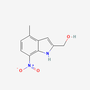 (4-Methyl-7-nitro-1H-indol-2-yl)methanol - 
