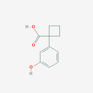 1-(3-Hydroxyphenyl)cyclobutanecarboxylic acid - 1307837-71-3