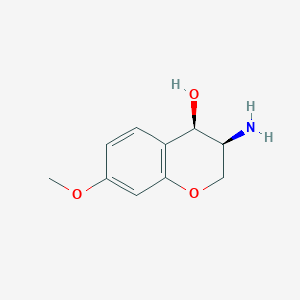 (3S,4R)-3-Amino-7-methoxychroman-4-ol - 